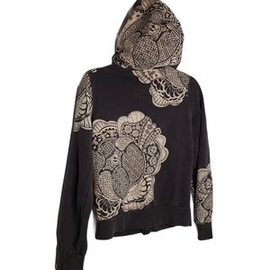 Billabong bold floral graphics hoodi sweatshirt XL